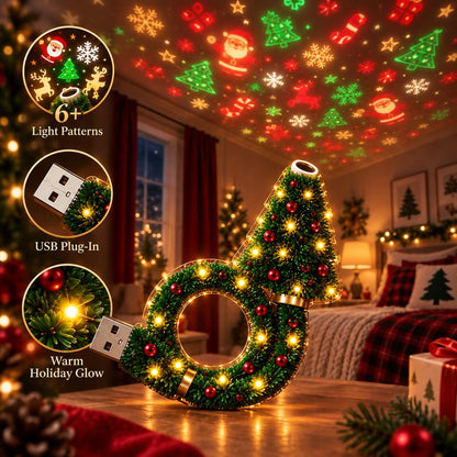 2026 New USB Plug-In Christmas Projector Night Light, 6+ Holiday Pattern Ceiling Lamp.